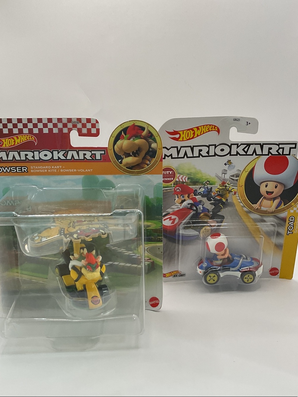 Mario Kart Bowser Hotwheels Toy Car Bowser and Toad